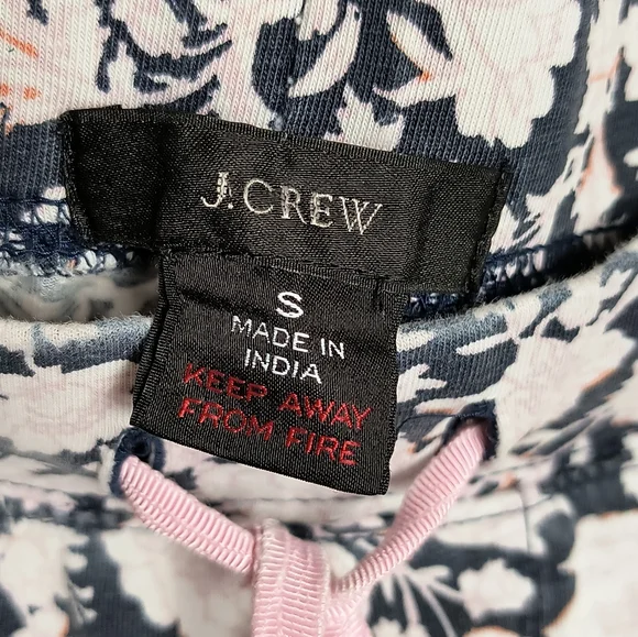 J. Crew Pink and Blue Floral Pajama Pants Size S Sleepwear - Picture 3 of 4